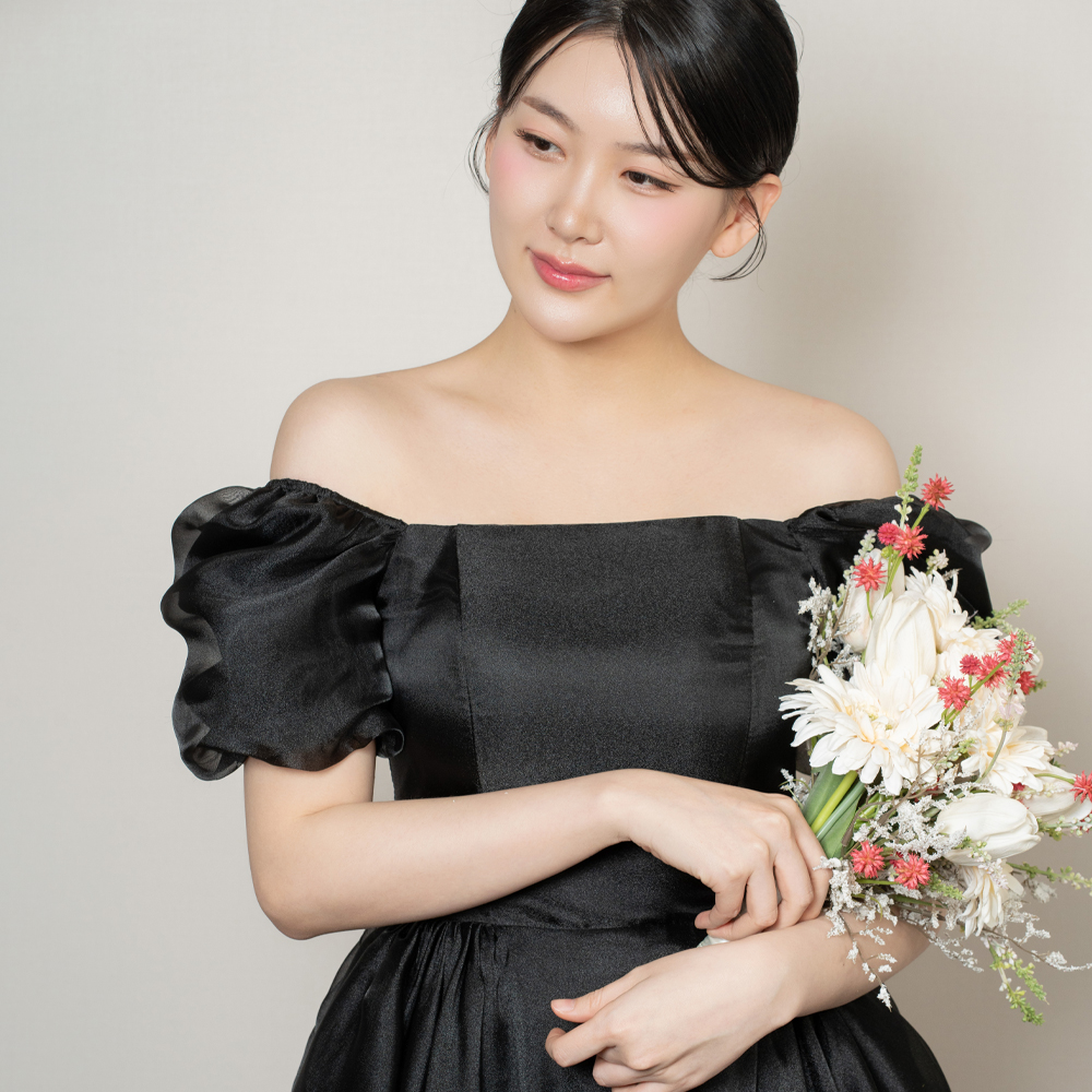블랑코 오간자 셀프웨딩드레스 2부원피스 피로연드레스 이브닝드레스 대여 - 상세 이미지 3