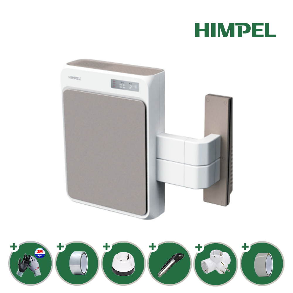 힘펠 전열교환기 휴벤W 창가부착형 HRD1-80PLW-V 아파트 환기시스템 미세먼지 - 상품 이미지