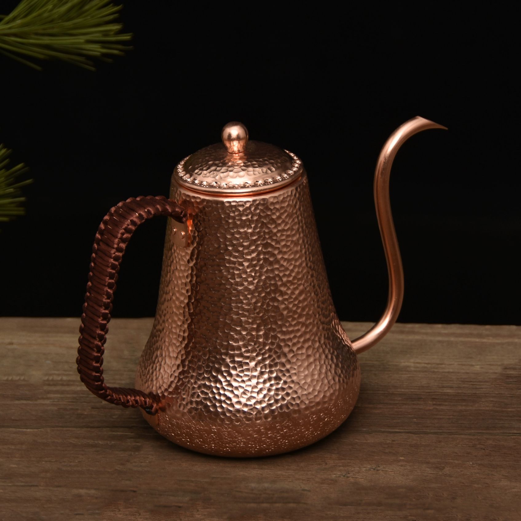 핸드드립 동주전자 커피 드립포트 다도 구리 차박 포함 900ml 대형 커피 컬러 포트 501ml 이상 600ml 이하 - 상세 이미지 2