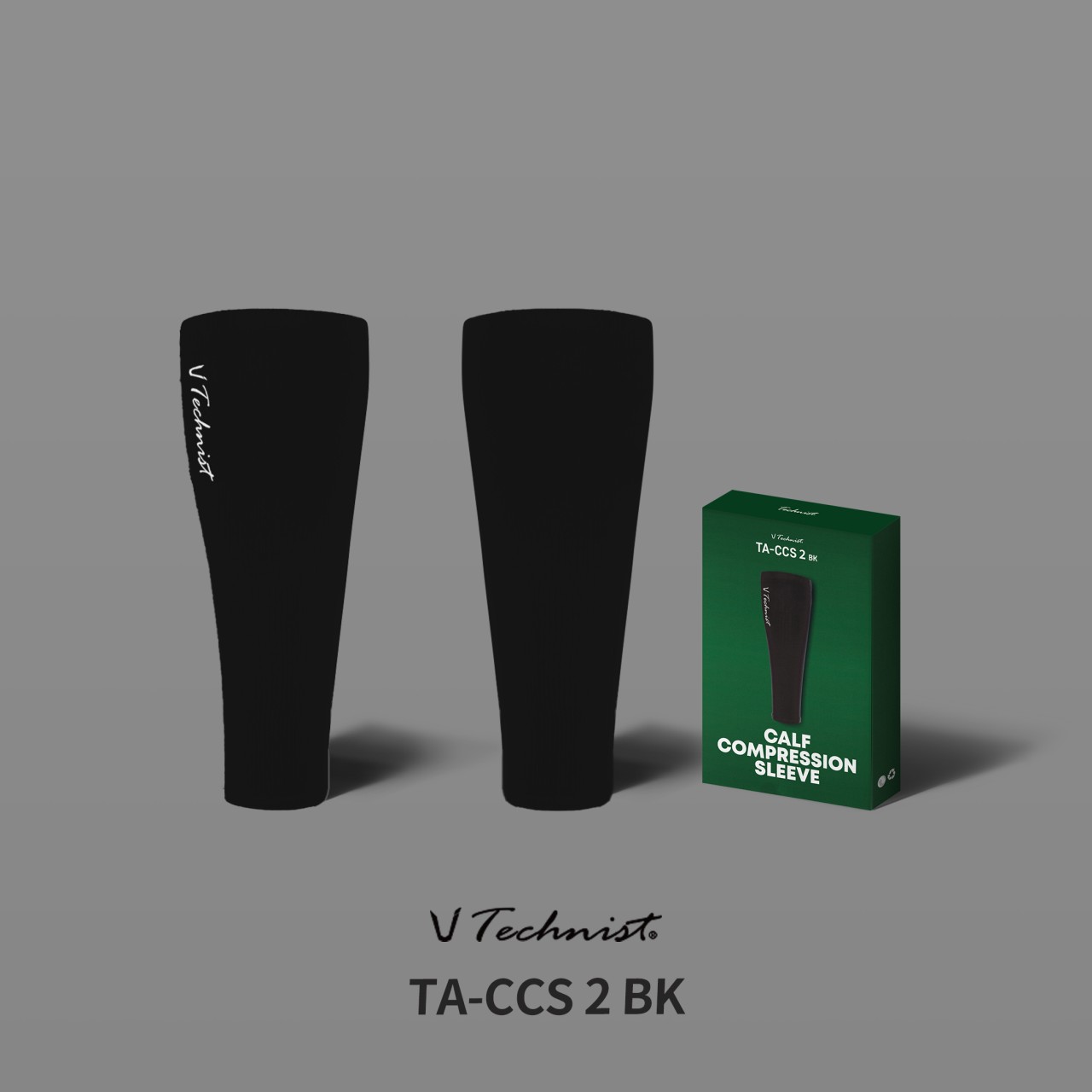 테크니스트 TA-CCS 2 BK 카프 슬리브 종아리 블랙 보호대 배드민턴용품 - 상품 이미지