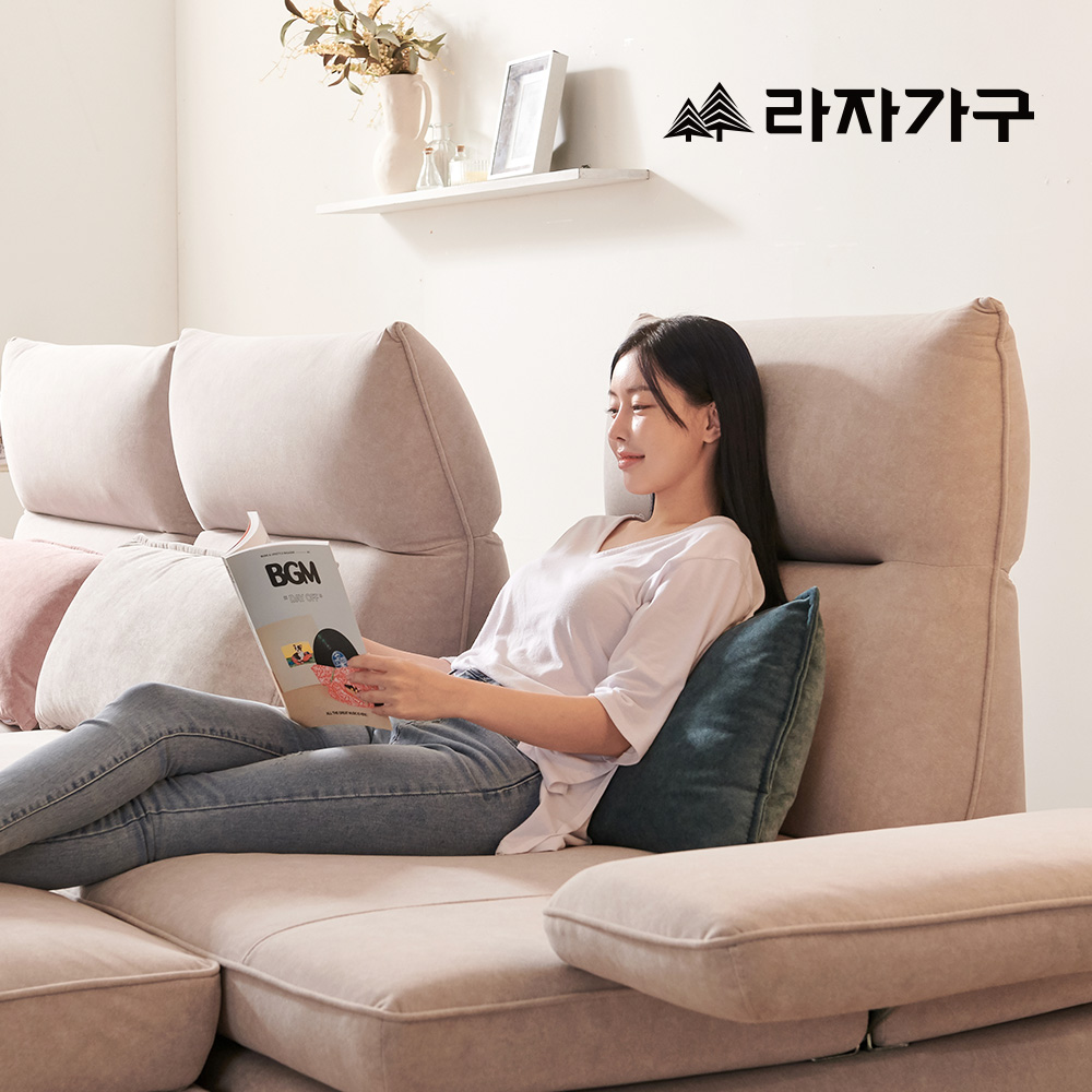 라자가구 아르노 조야 패브릭 5인 코너형 스윙소파 등받이 헤드틸팅 푹신한 거실 쇼파 이미지 6