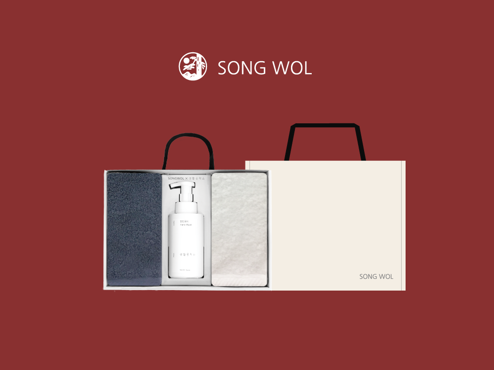 송월타올(180g) 프리미오 40 2종 X 핸드워시 1종 멀티세트 명절답례품 고급선물세트 - 상품 이미지