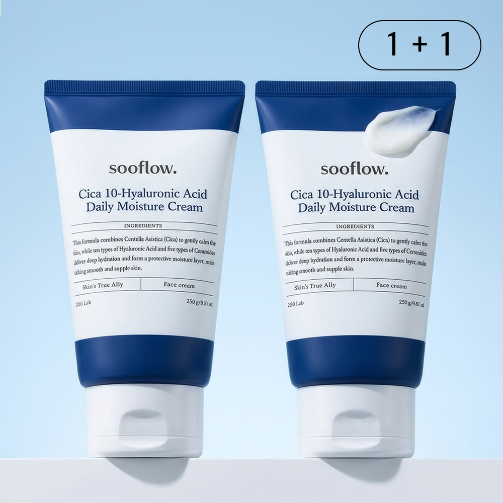 수플로우 히알루론산10종 병풀 시카 세라마이드 수분 크림 250ml, 2개 제품 이미지