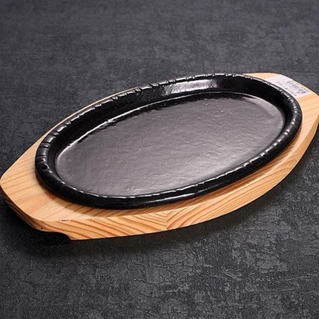 타원형 무쇠팬 주물팬 코팅 콘치즈 스테이크팬 15.7cm - 상품 이미지