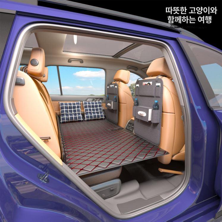 매트 리스 차량용 접이식 뒷자리 폴딩 자동차 여행용 보드 평탄화 차박 카베드 - 상세 이미지 4