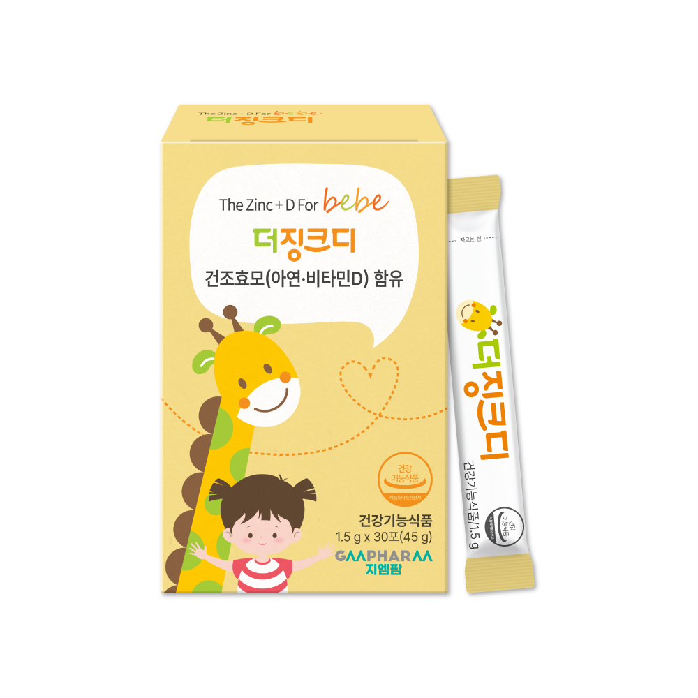 지엠팜 더징크디 아기 어린이 아연 비타민D 유아 키즈 면역력 영양제 30포, 1개 - 상품 이미지