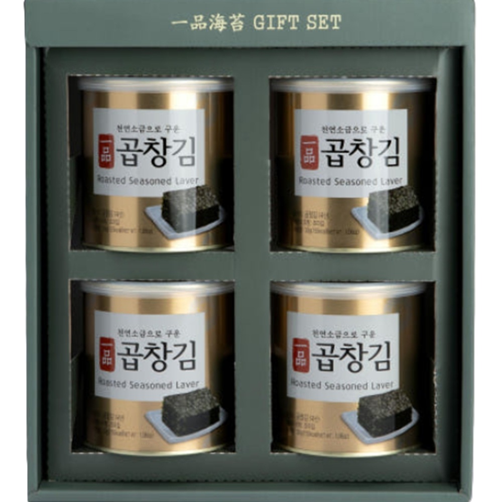 일품 곱창김 30g 4캔 김선물세트 추석선물세트 명절 간편반찬 안주 - 상품 이미지