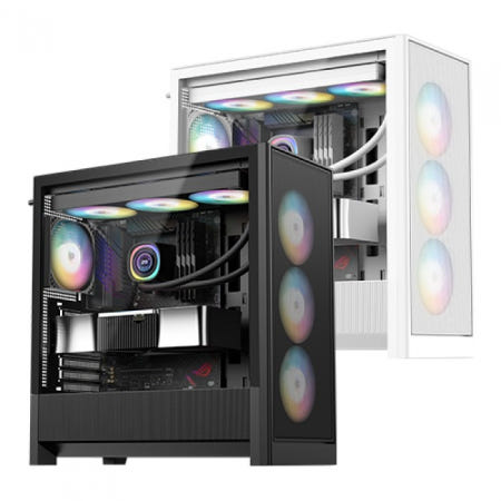 DAVEN D7 Mesh 세븐팬 (블랙) 컴퓨터 PC 케이스