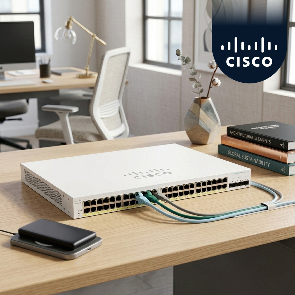시스코 CISCO CBS220-48T-4X EU 48포트 기가비트 스위치 10G 4SFP+ - 상품 이미지