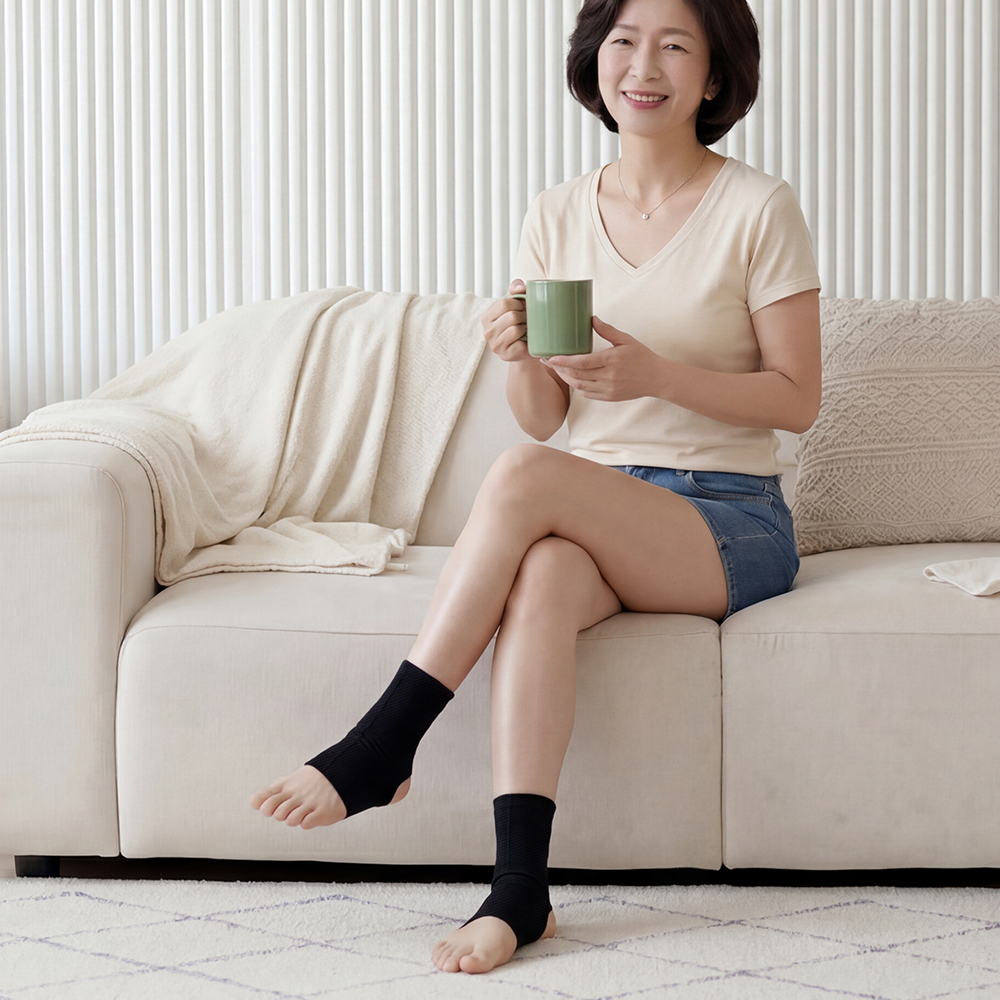닥터코어런 블락 시니어발목보호대 약국 아대 부모님 걷기 러닝 - 상세 이미지 2