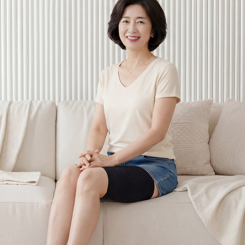 닥터코어런 블락 시니어허벅지보호대 햄스트링 테이핑 압박밴드 아대 러닝 축구 농구 배드민턴 - 상세 이미지 3
