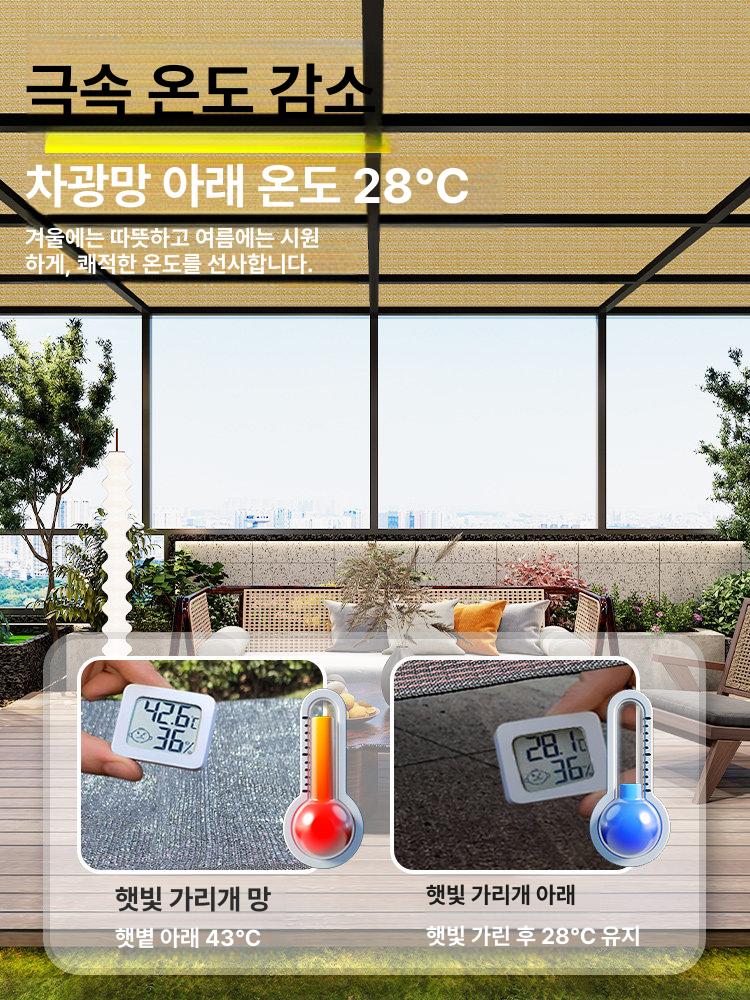 대형 썬쉐이드 그늘막 방수 직사각형 차량용 차광막 차단 4mx5m - 상세 이미지 3