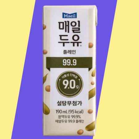 쟁여두는 아침 대용 매일두유 99.9 무가당 식이섬유 190ml 48팩