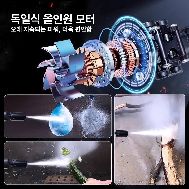 카처 미니 고압세척기 무선 충전식 휴대용 건 타입 강한 수압 자동차 세차 가정용 생수통 표준 버전 - 상세 이미지 3