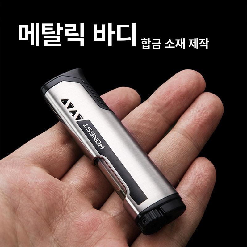 낚시 야외활동 방풍 라이터 캠핑 터보라이터 휴대용 간편한 고급형 내구성 강화 - 상세 이미지 3