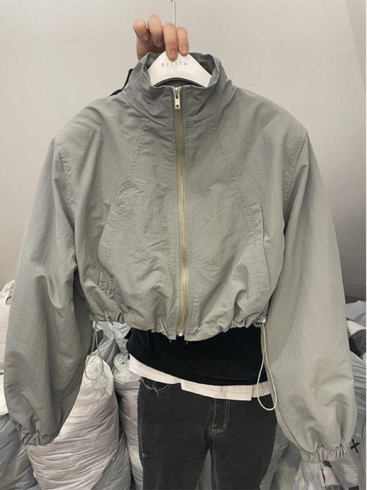 바스락셋업 셋트 투피스 치마 반팔 세트 화이트 슈트 재킷+스커트 M (40-50kg) - 상세 이미지 4