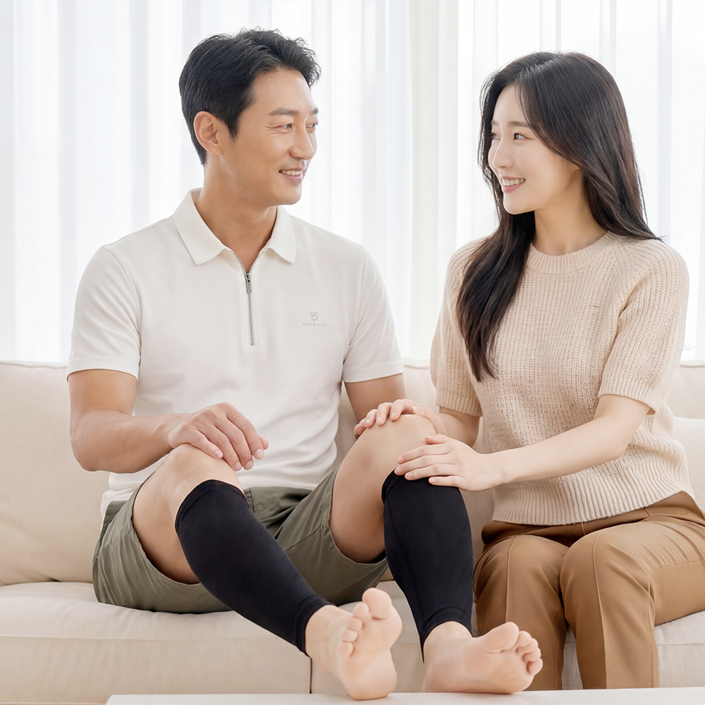 닥터코어런 블락 시니어종아리보호대 테이핑 압박밴드 아대 러닝 축구 농구 배드민턴 - 상세 이미지 3