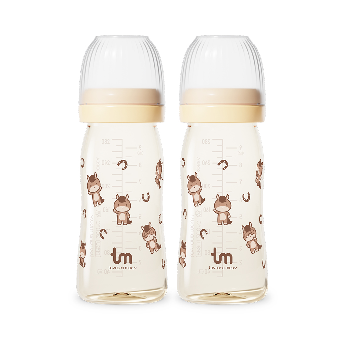 토비앤몰리 PPSU 신생아 배앓이 방지 아기 젖병 (젖꼭지 미포함) 280ml, 2개, 마리(바닐라) - 상세 이미지 3