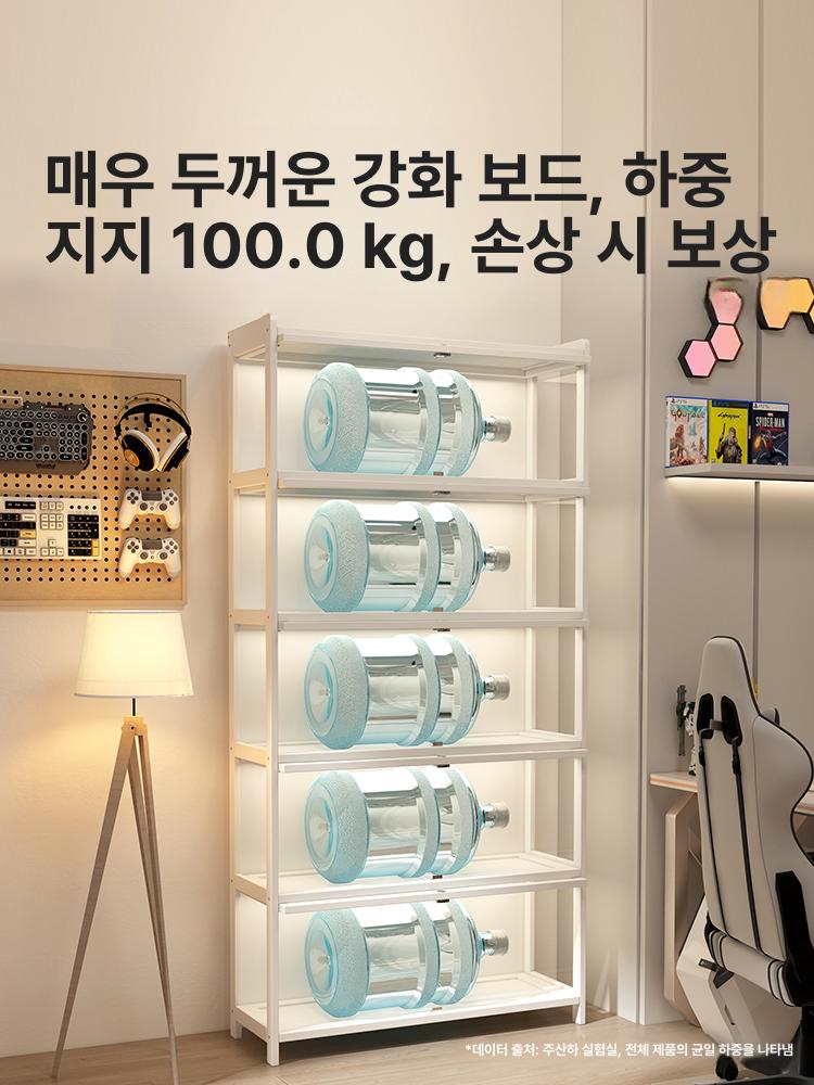 화이트 피규어보관대 레고장식장 6단 쇼케이스 디스플레이 강화형 6칸 80cm 화이트 - 상세 이미지 3