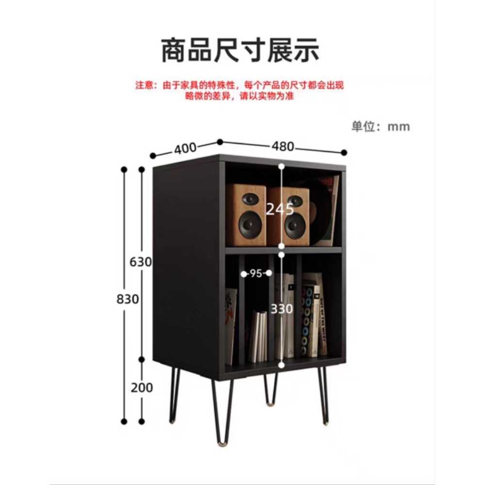 턴테이블 받침대 오디오랙 LP LP플레이어 용 CD 장식장 - 상세 이미지 5