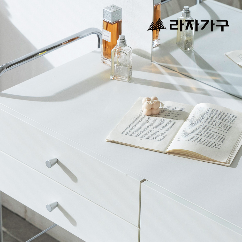 라자가구 루엔 입식 미니 원룸 슬림 수납 서랍 학생 거울 심플 콘솔 틈새 화장대 800 이미지 6