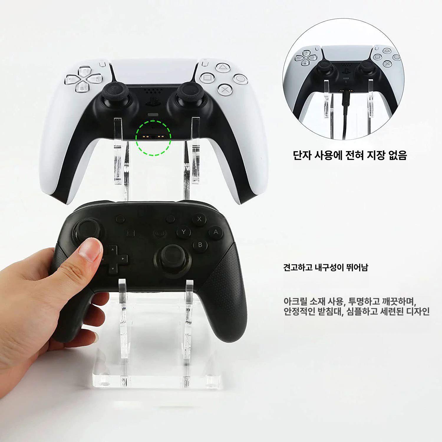 조이패드 거치대 게임패드 조이스틱 선반 브라켓 PS5 PS4 투명-싱글 레이어 - 상세 이미지 2