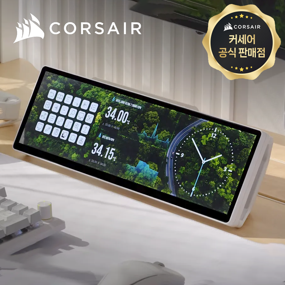 [국내정발] 커세어 제논 엣지 터치스크린 36.83cm(14.5인치), 화이트 - 상품 이미지