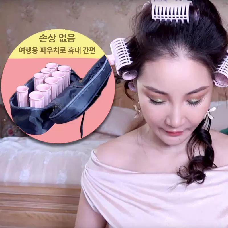 손상 없는 전자 컬링 세트 10개 전기헤어롤 아이언 레벨 L 버전 6 대형 4 소형 튜브 - 상세 이미지 4