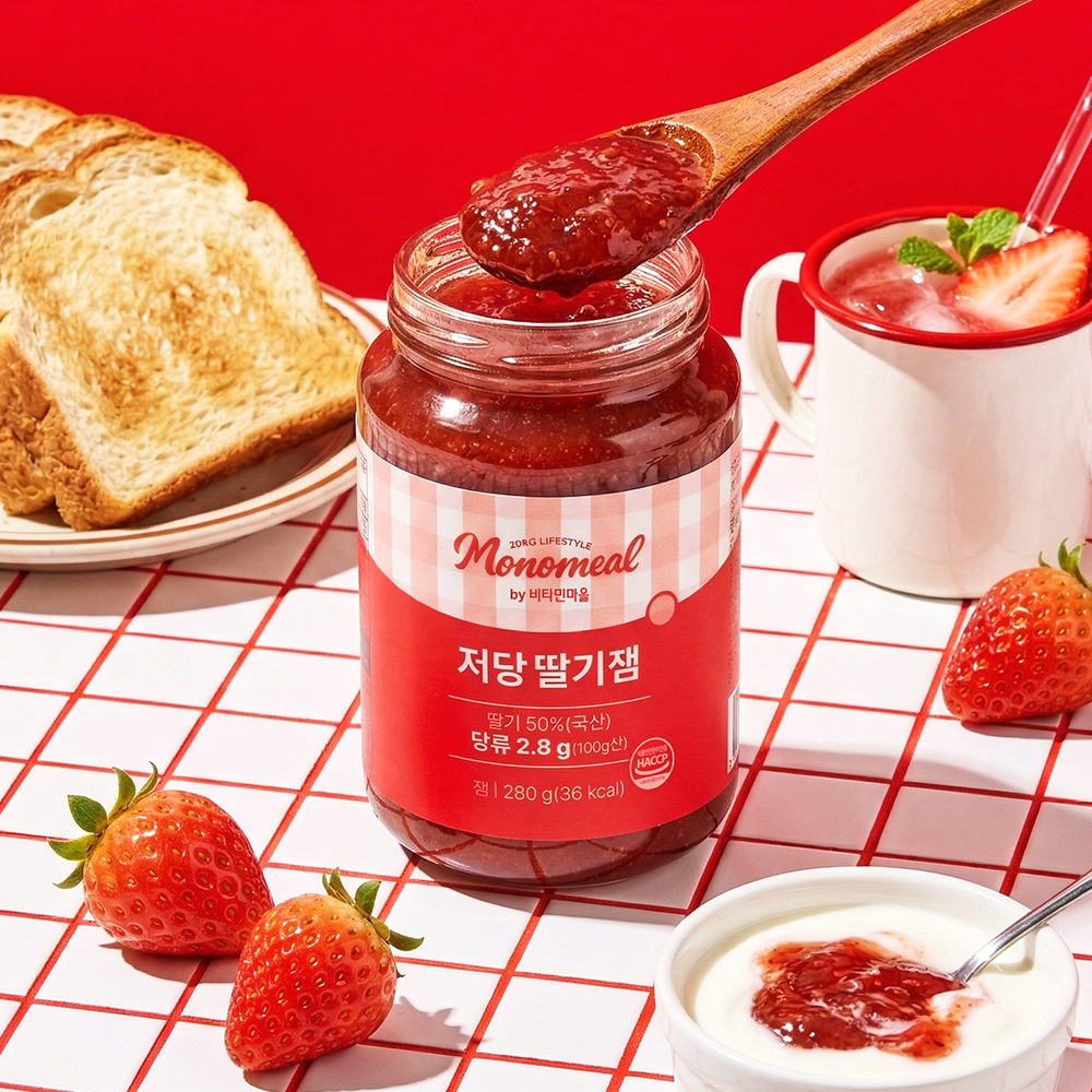 저당잼 알룰로스딸기잼 비타민마을잼 저당잼추천 딸기잼후기