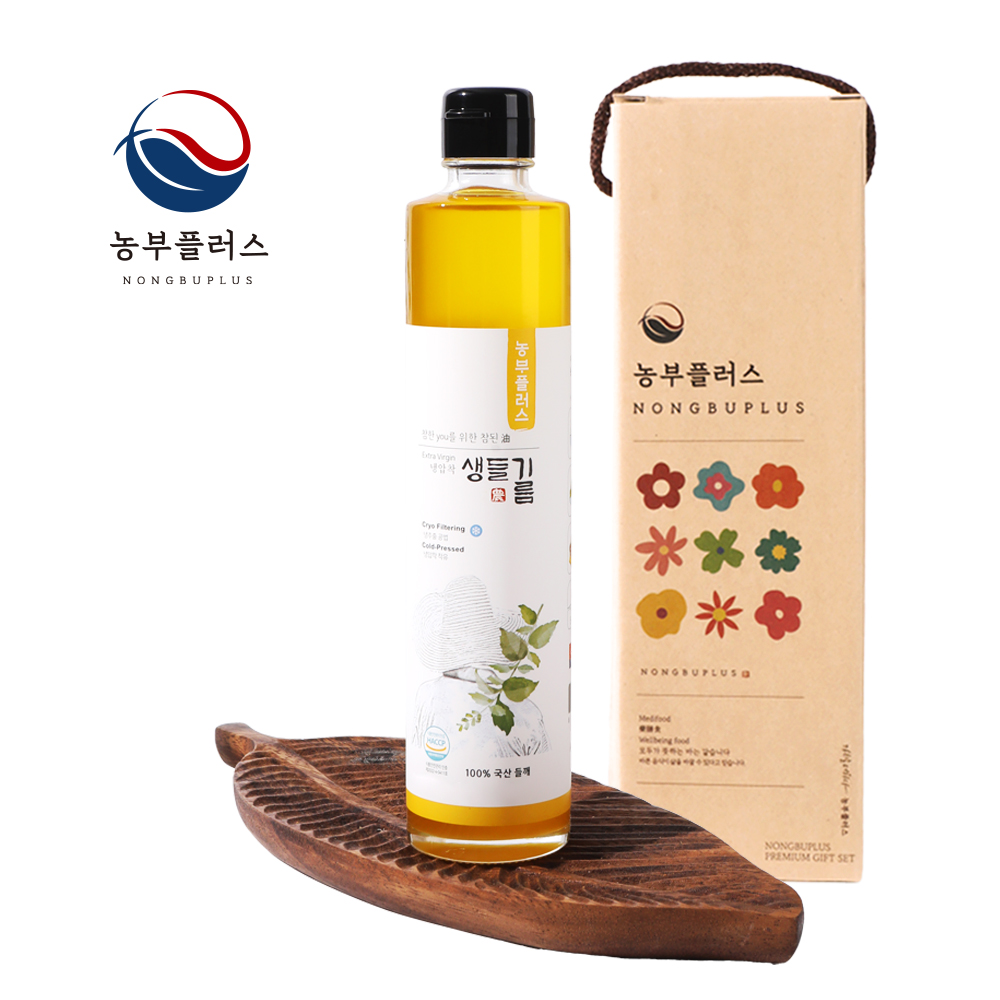 농부플러스 국산 냉압착 생들기름 1병 선물세트 답례품 300ml, 1개