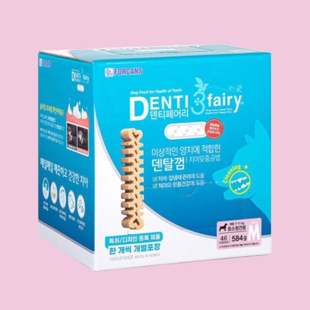 강아지껌 덴탈껌 포켄스 덴티페어리 디스펜서 구강관리 치석관리 M, 584g, 1개 - 상품 이미지