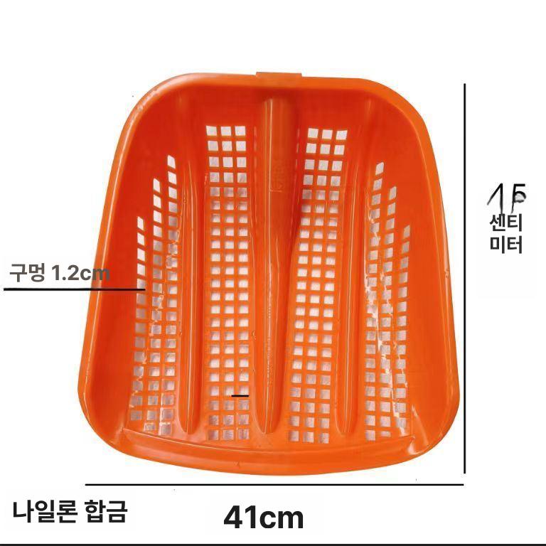 농업용 삼태기 쓰레받이 플라스틱 고르개 대형삽 채반 대형 12mm 망사삽 손잡이 없음 - 상세 이미지 5