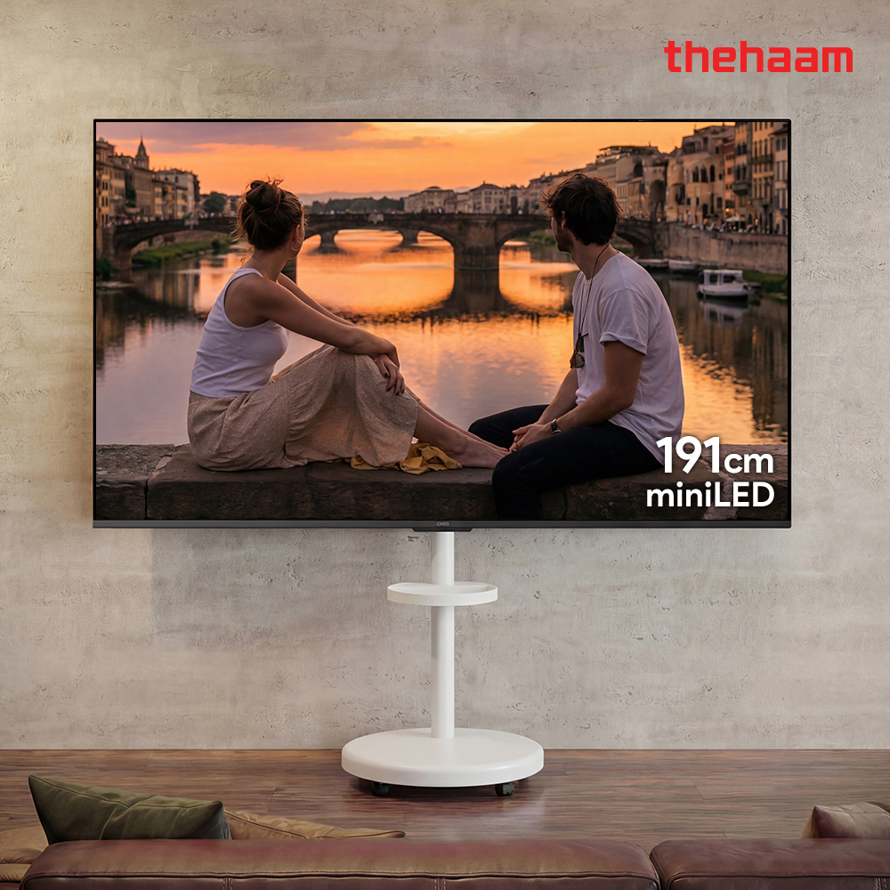 스마트 구글 191cm(75인치TV), 미니LED 288Hz 울트라, 이동식 스탠드
