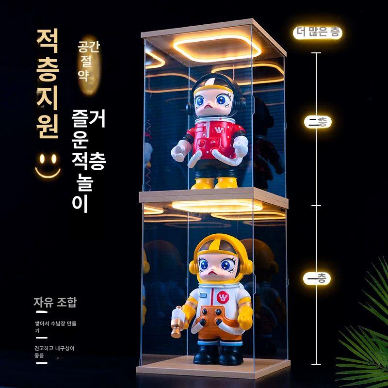 피규어 진열장 LED 초대형 디스플레이 케이스 장식품 전시 박스 무선 크리스마스 - 상세 이미지 4
