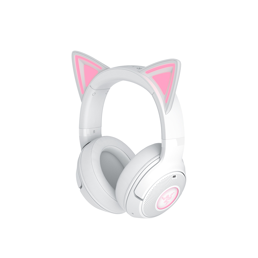 레이저코리아 Kraken Kitty V2 BT 블루투스 무선 헤드셋 화이트 - 상세 이미지 4