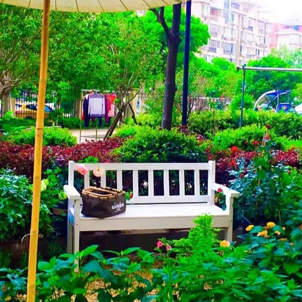 정원 벤치 야외용 테라스 원목 카페 공원의자 방수 등받이 학교벤치 - 상세 이미지 3