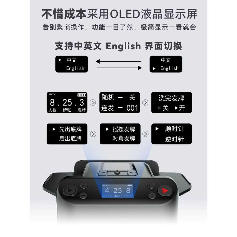 카드셔플기 자동 딜러 자동배분 셔플머신 용 원카드 - 상세 이미지 4