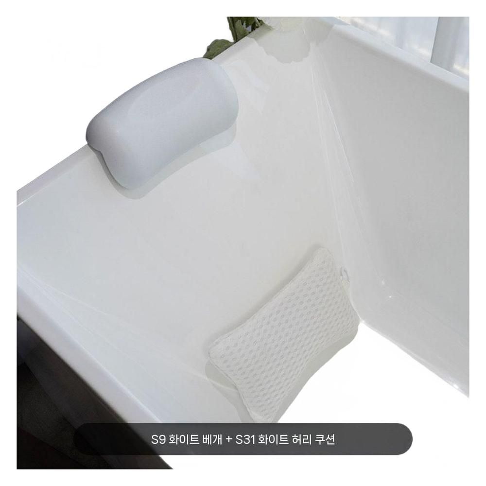 머리 베개 욕조 받침대 헤드레스트 쿠션 목받침 욕실 바스 필로우 편안 - 상세 이미지 2