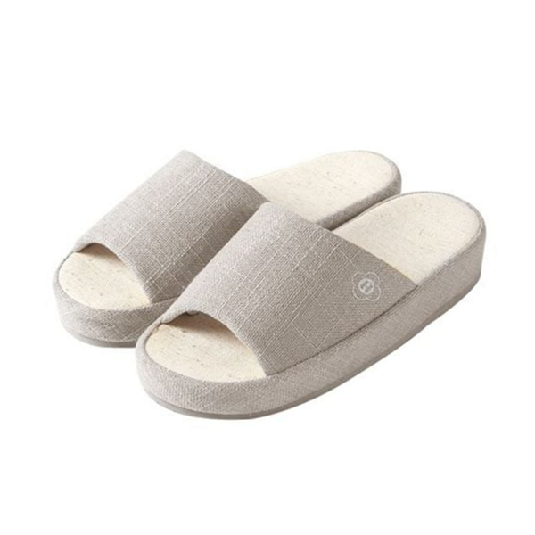 부드러운 거실 실내화 오픈토 층간소음 방지 슬리퍼 데일리 가을 - 상품 이미지