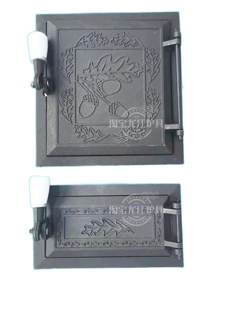 화덕문 아궁이화구 대형 15호 덮개 가마솥 무쇠화구 장작 문 252x270mm 견과 - 상품 이미지