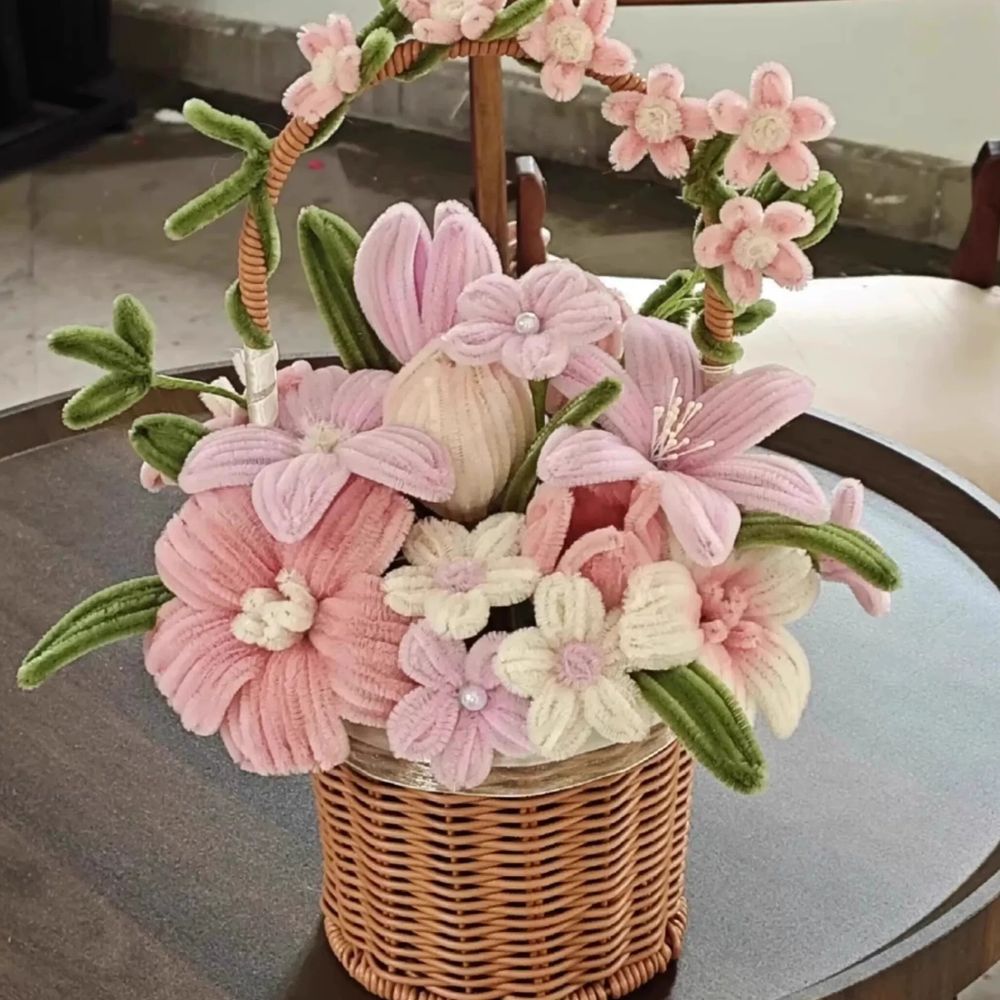 조화 꽃다발 DIY 대형 해바라기 카네이션 모루꽃 플라워 수공예 키트 만들기 - 상세 이미지 2