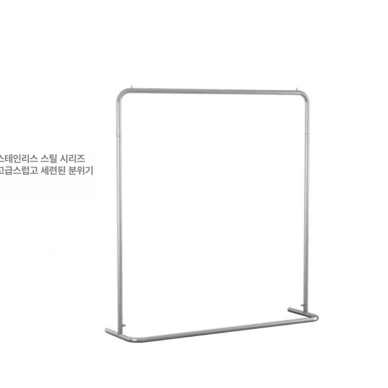 매장용 행거 옷가게 옷걸이 철제 스틸 스테인리스 스탠드 스타일 A 100x40x160 기본구성 - 상세 이미지 5