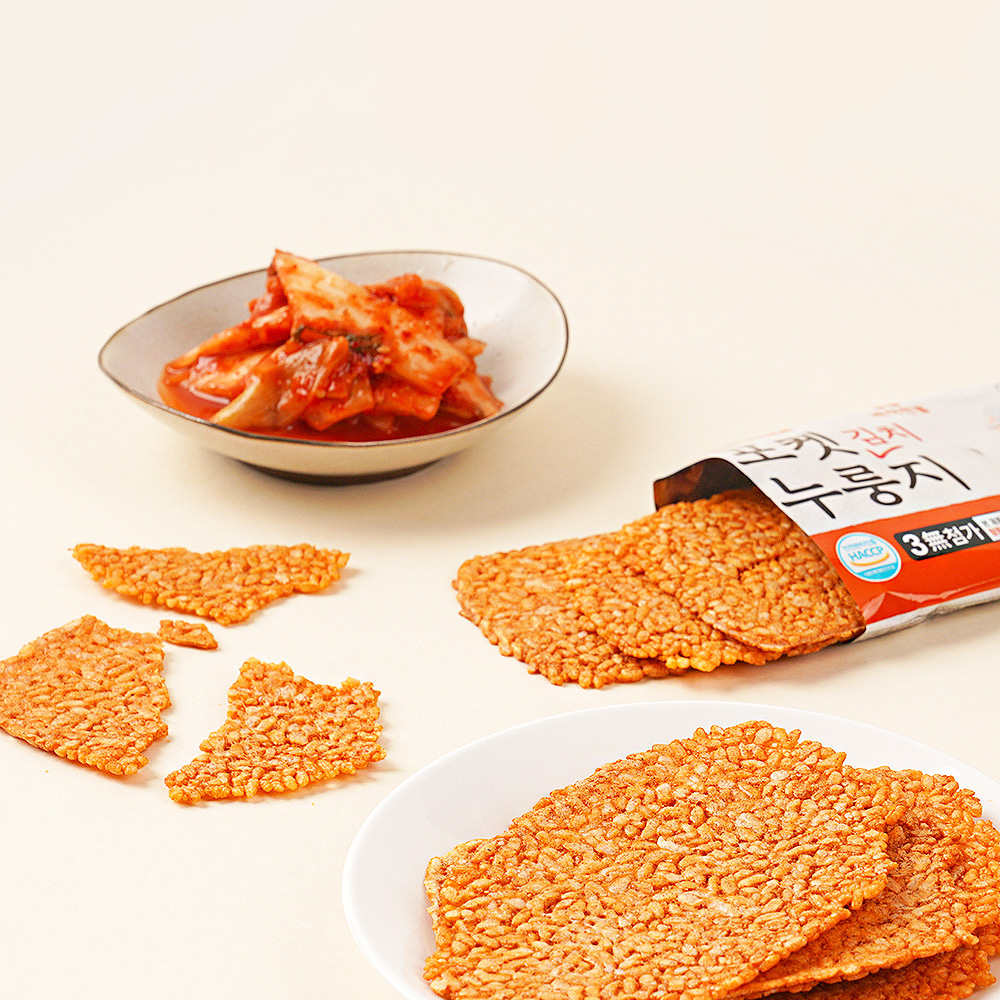 바삭한톨 김치 포켓 누룽지 330g 1개 개별포장 간편간식 - 상세 이미지 3
