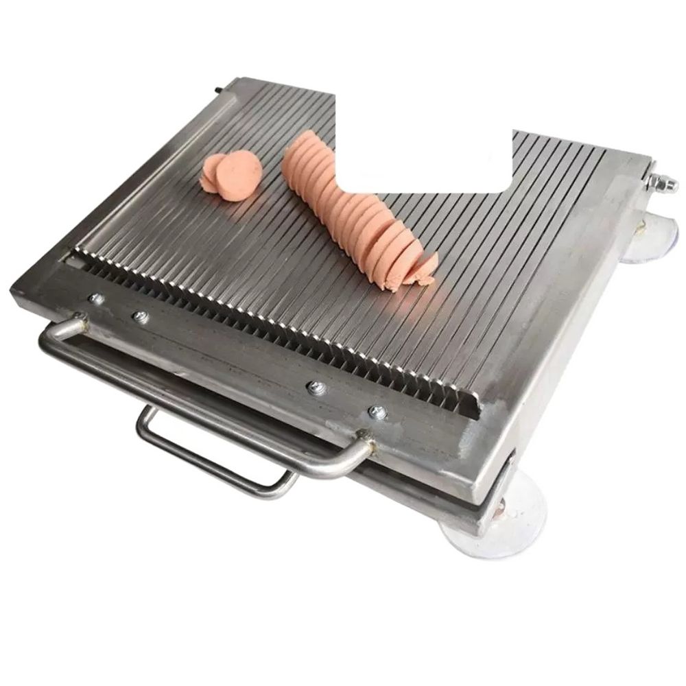 햄 컷팅기 슬라이스 소시지 업소용 야채 칼날 페퍼로니 절단기 - 상품 이미지