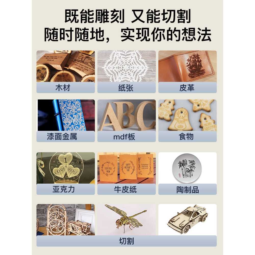 CNC 레이저컷팅기 DIY 목재 금속 용 찌선반 가죽 로고 - 상세 이미지 5