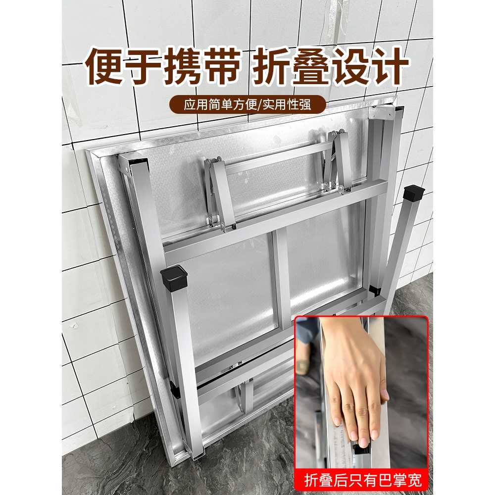 스테인레스 접이식 테이블 포차 실내 용 폴딩 야외 탁자 - 상세 이미지 3