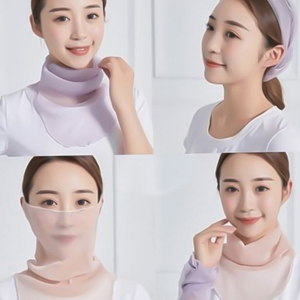 여름용 여성 망사 스카프 시스루 여성 쉬폰 스카프 가벼운 얇은 - 상품 이미지