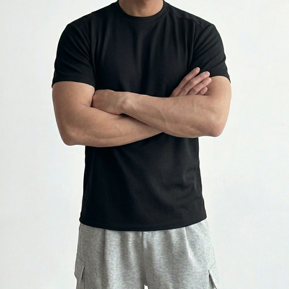 머슬핏반팔 세미머슬핏 시어서커티셔츠 머슬티 이미지 6