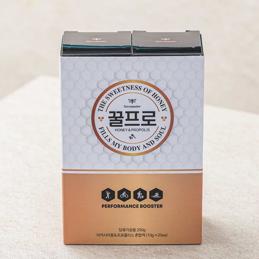 비마스터 꿀프로 프로폴리스 함유 천연 아카시아 꿀스틱 10g 20포 이미지 4