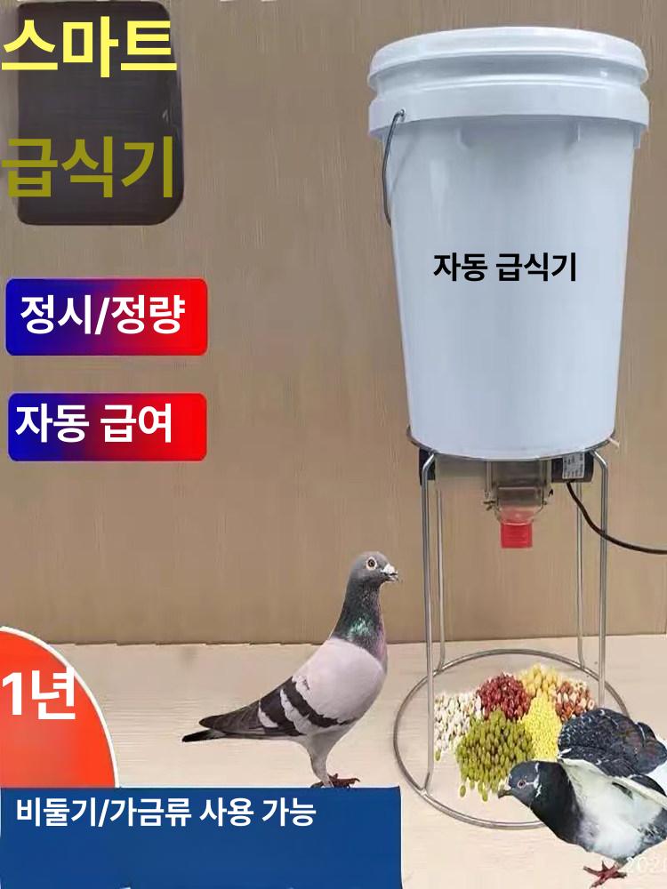 자동 사료통 닭모이 단일 피더기 공급기 호스트 일반형 220V 타이머 호스+나사 + 버킷 랙 - 상세 이미지 3